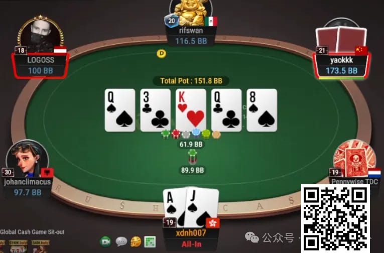 【APT扑克】牌局分析：绝命超池bluff