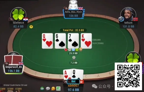 【APT扑克】牌局分析：cbet被raise后转牌donk