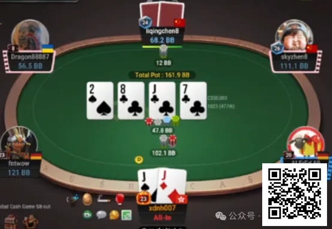 【APT扑克】牌局分析：推allin的时机很完美