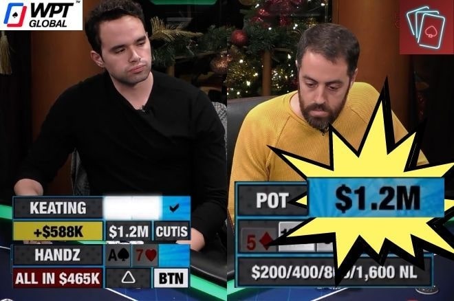 【APT扑克】职牌Alan Keating一手K2豪取120万刀底池,创扑克直播历史最大记录