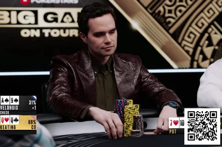 【APT扑克】话题 | 河牌扼杀巨池!Alan Keating与Lex Veldhuis的50万美金对决功亏一篑