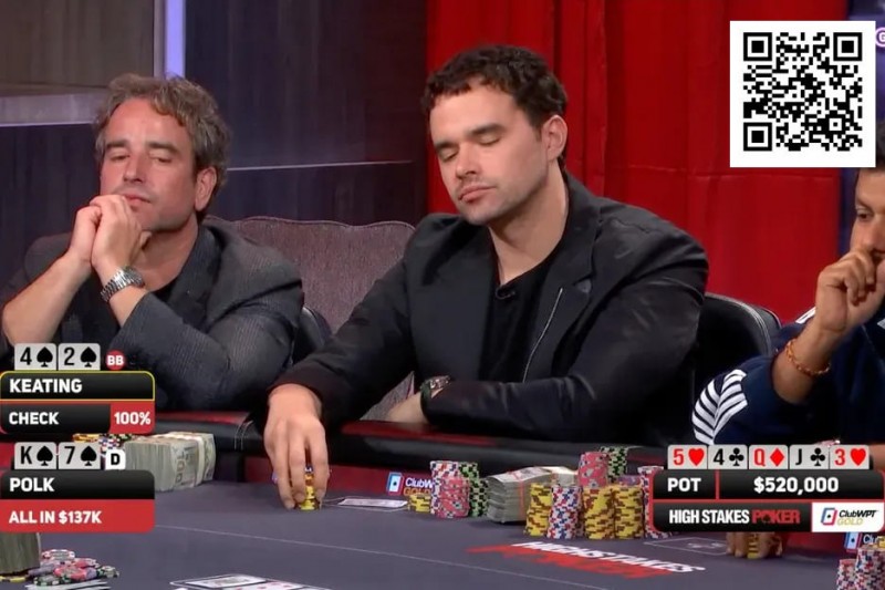 【APT扑克】用4-high跟注全下，用AA推入1287个BB——Alan Keating是天才还是疯子？