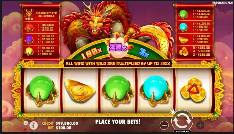 【APT扑克】大发娱乐全新巨作《金龙吐珠》——巨龙守护，财富绽放