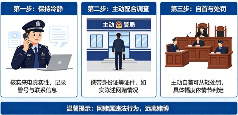 【APT扑克】网赌被警察打电话要求配合调查怎么办？自首能否从轻处罚全面解析