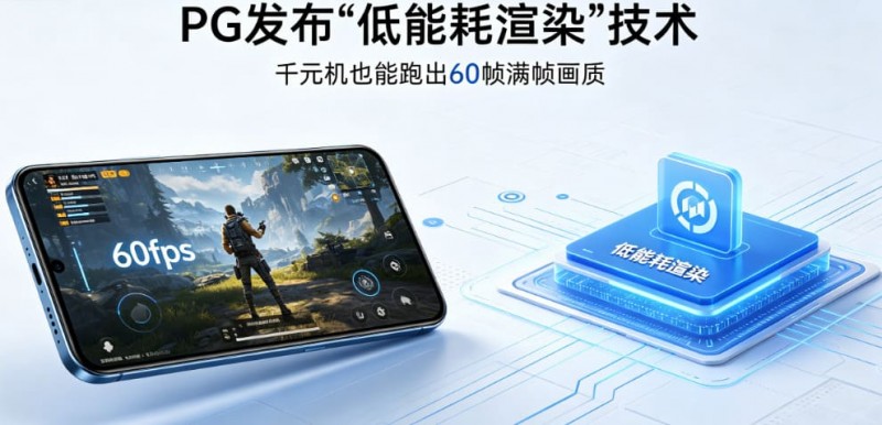 【APT扑克】PG发布“低能耗渲染”技术,确保千元机也能跑出60帧满帧画质。