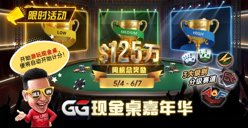 【APT扑克】GG现金桌嘉年华2026｜排行榜规则+积分机制+每日/每周奖励详解