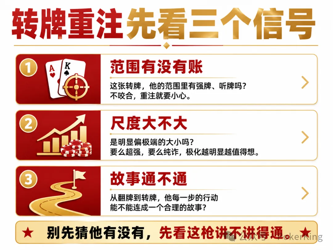 【APT扑克】转牌重注,到底该信不信?三个信号帮你把“猜”变成“对账”