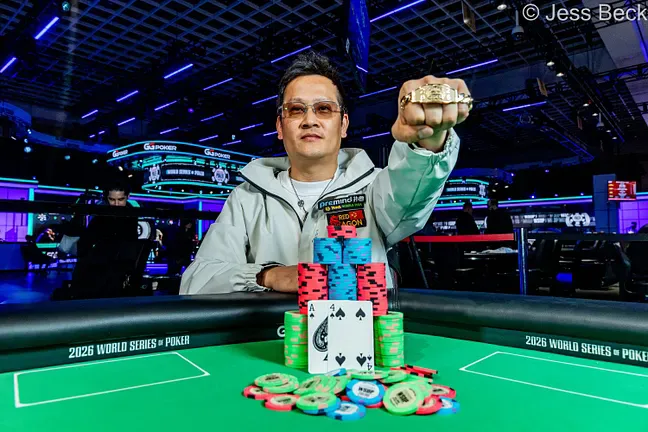 【APT扑克】陈东再夺WSOP金手链!$10,000限注德州冠军赛单挑力压Glaser,身价暴涨成“范特西宠儿”