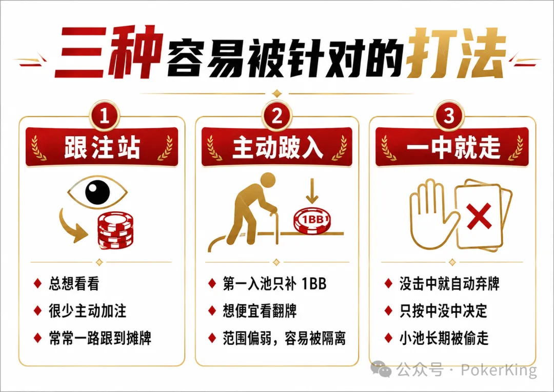 【APT扑克】跟注站、主动跛入、一中就走——现金桌最容易被吃穿的三种打法,你中招了吗?