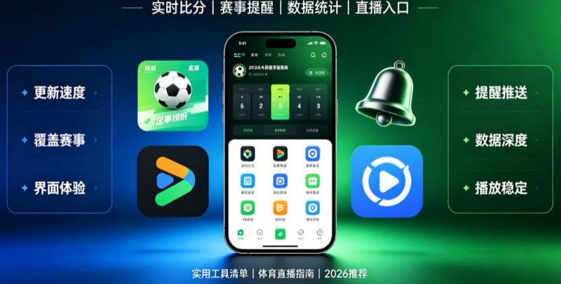 【APT扑克】盘点2026年最好用的5个足球比分直播APP