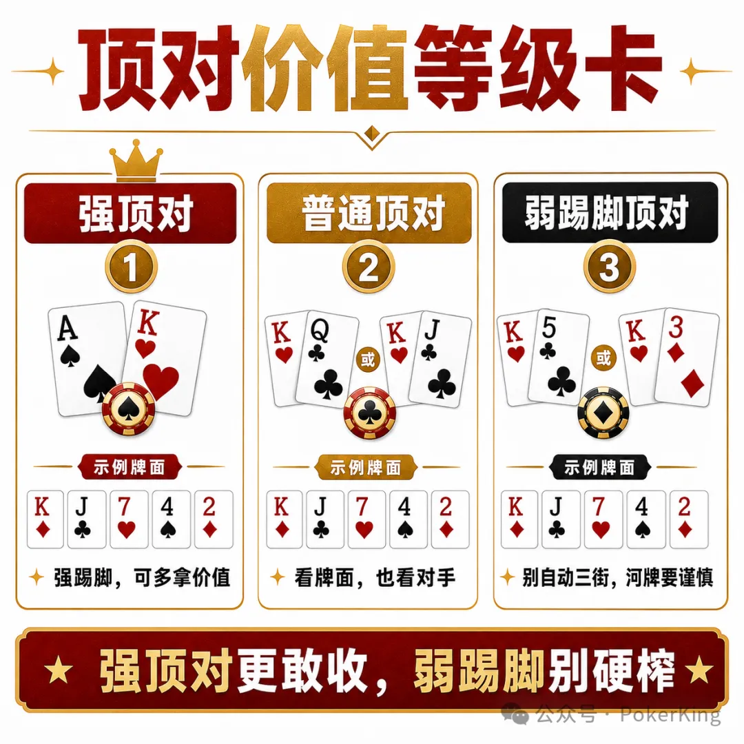 【APT扑克】中了顶对,到底该下几条街?别一把就软了