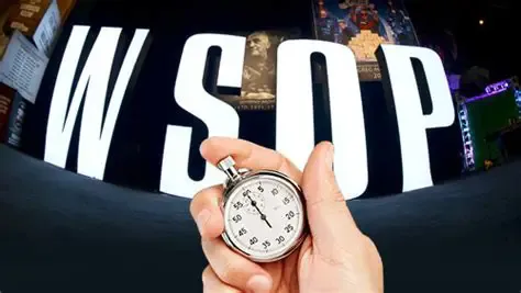 【APT扑克】17分钟长考的代价:全体上钟!WSOP中途改规则玩家当场炸锅