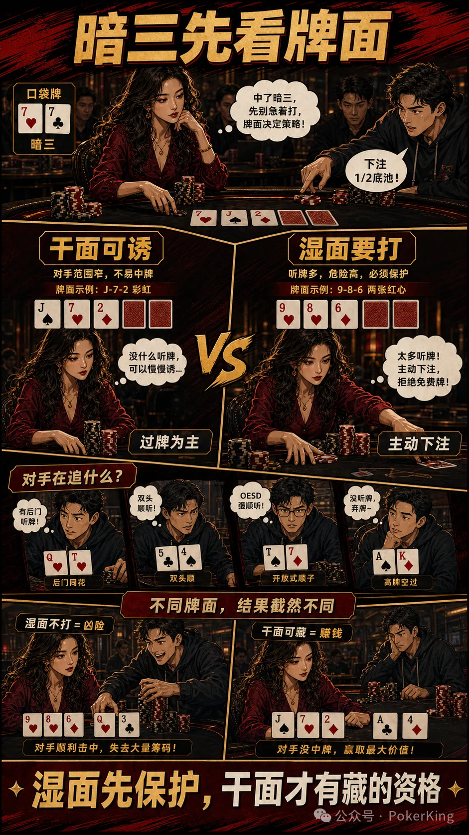 【APT扑克】暗三条要不要慢打?先看牌面、对手和人数再决定