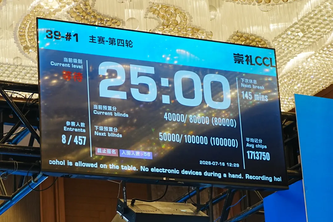 【APT扑克】2026 CCL崇礼站圆满落幕:王澄浩加冕冠军,八人决赛桌鏖战至最后一刻