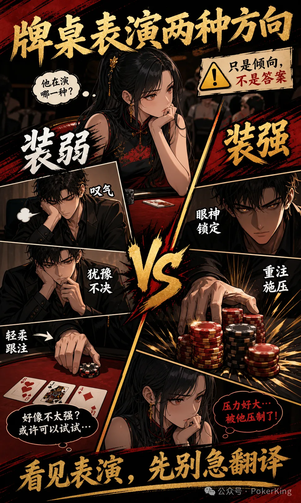 【APT扑克】牌桌台词陷阱：“那我跟吧”到底是强是弱？先看基线再拆表演
