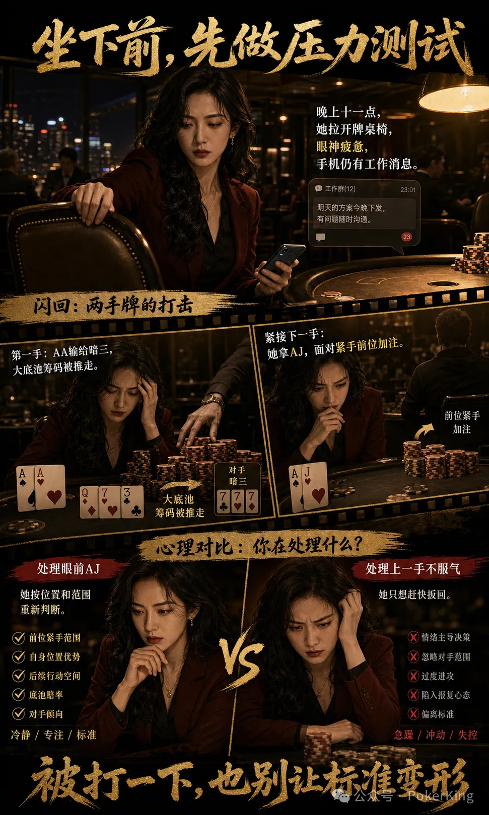 【APT扑克】坐下前问自己一句:第一手输大底池,下一手还能重新判断吗?