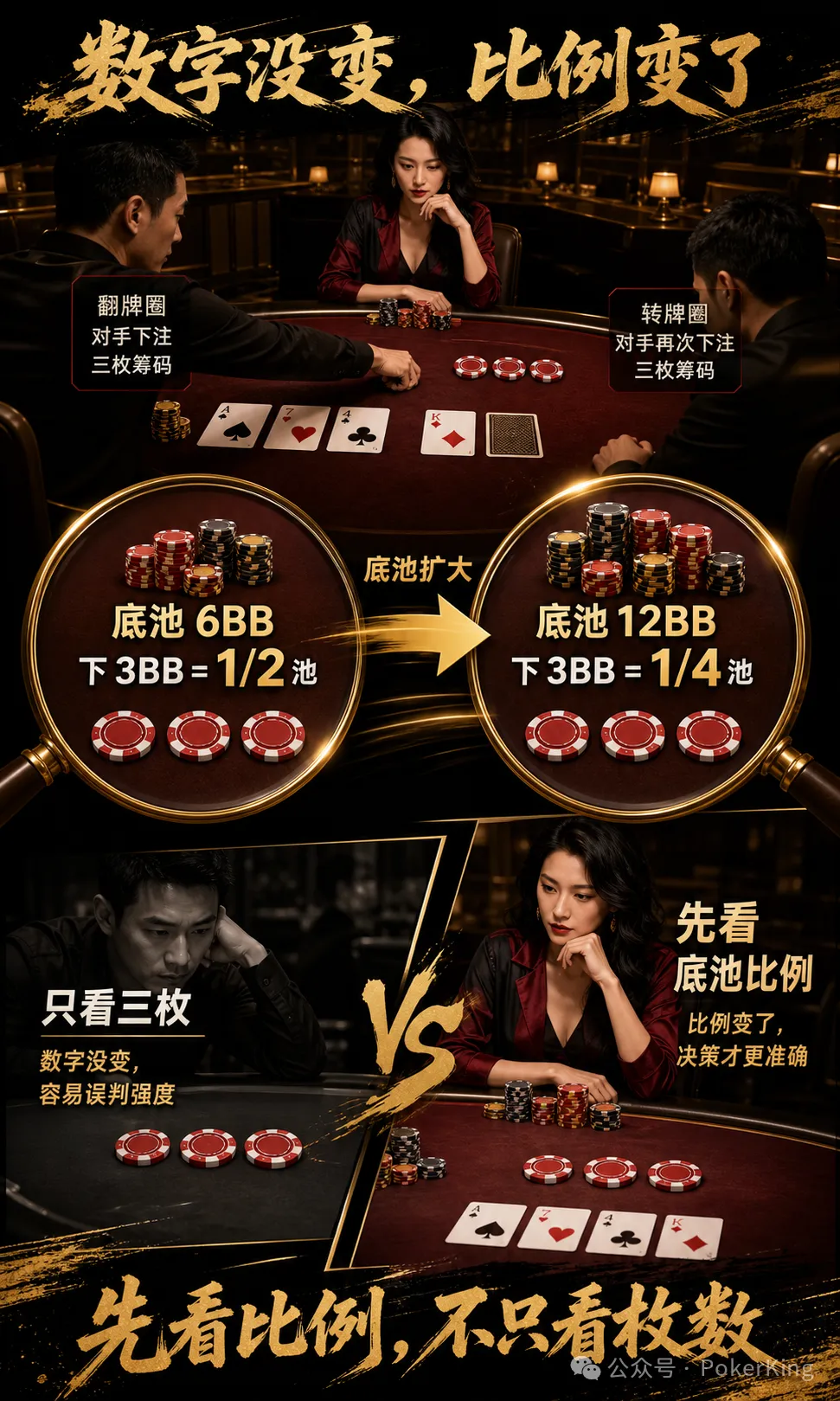 【APT扑克】翻牌转牌同一个数,是“稳”还是“弱”?先查局面变没变