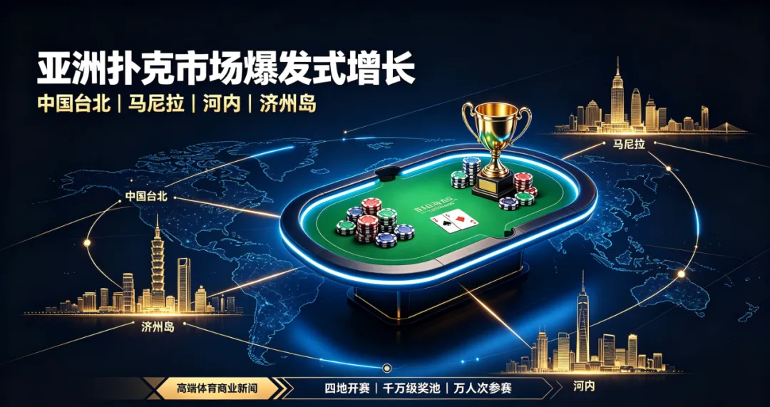 【APT扑克】亚洲扑克市场持续火爆,四站赛事同时开赛热潮再起