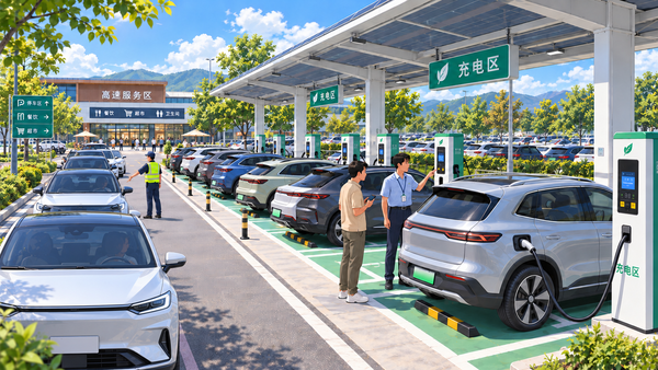 【APT扑克】国庆假期前3天高速公路新能源汽车充电近300万次