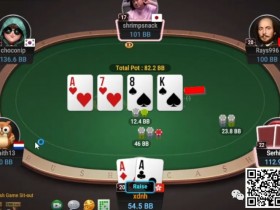 【APT扑克】牌局分析:Nuts在双听花牌面被check raise