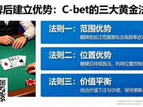 【APT扑克】如何在翻牌后建立优势?C-bet的三大黄金法则