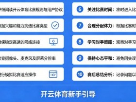 【APT扑克】给新手的10条忠告:在开云体育开始你的第一场比赛