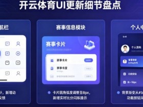 【APT扑克】盘点开云体育那些令人惊艳的UI更新细节